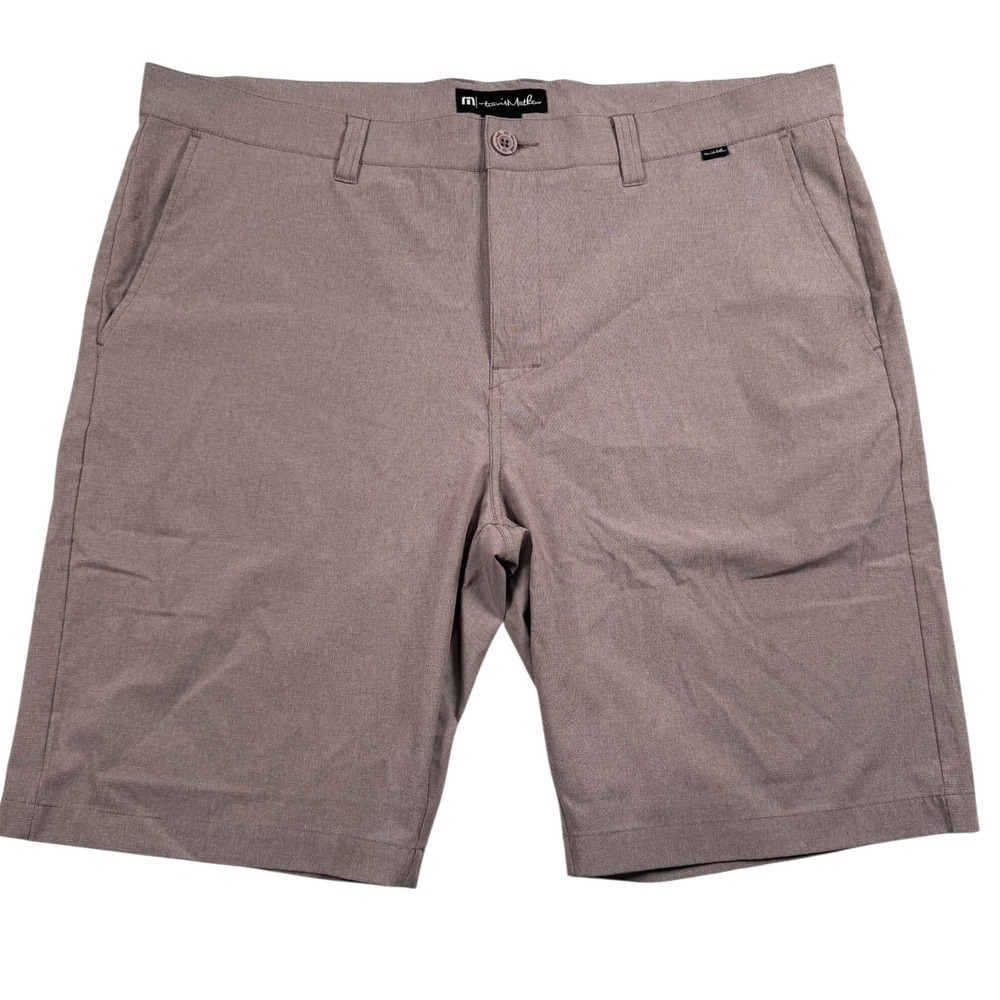 Travis Mathew Golf Shorts Mens 40 Mauve Purple Stretch Flat Front